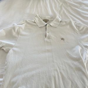 Burberry Men’s Polo XL - White. Like New!